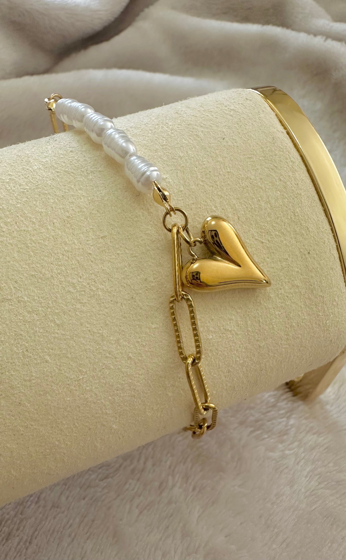 Bracelet bi matière NEIGE