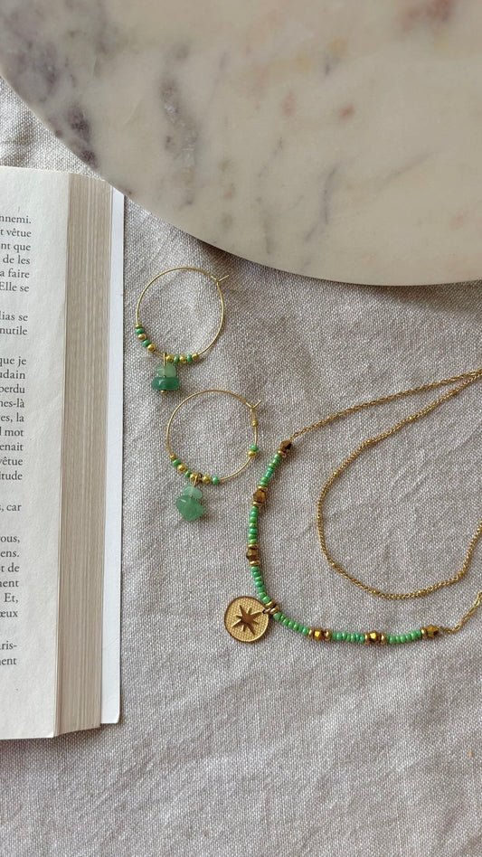 Boucles d’oreilles AVENTURINE