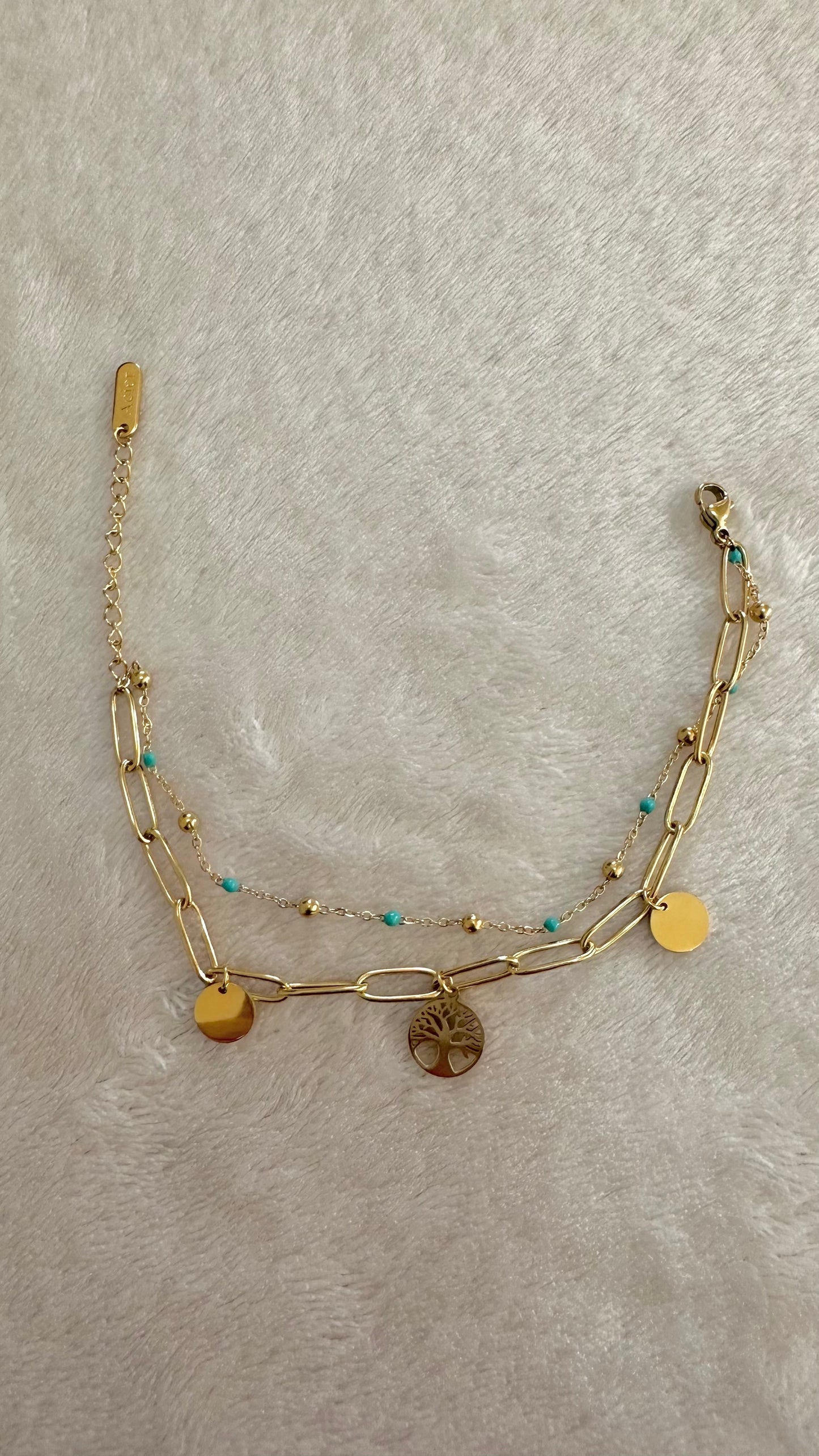 Bracelet double rang RACYNA