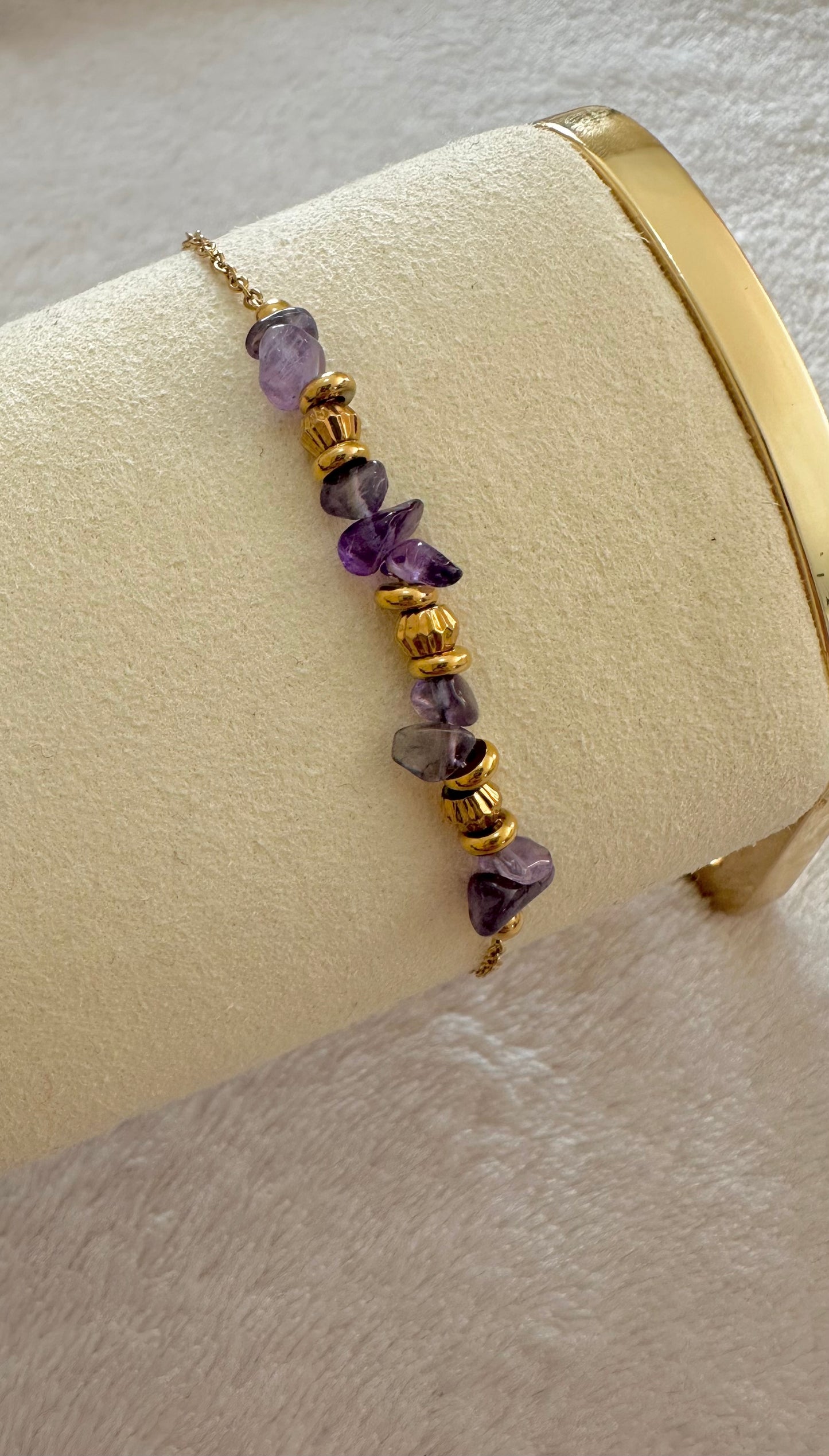 Bracelet perlé AMÉTHYSTE