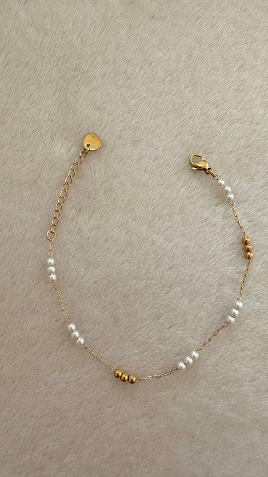 Bracelet mini perlé BLANCA