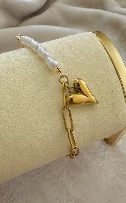 Bracelet bi matière NEIGE