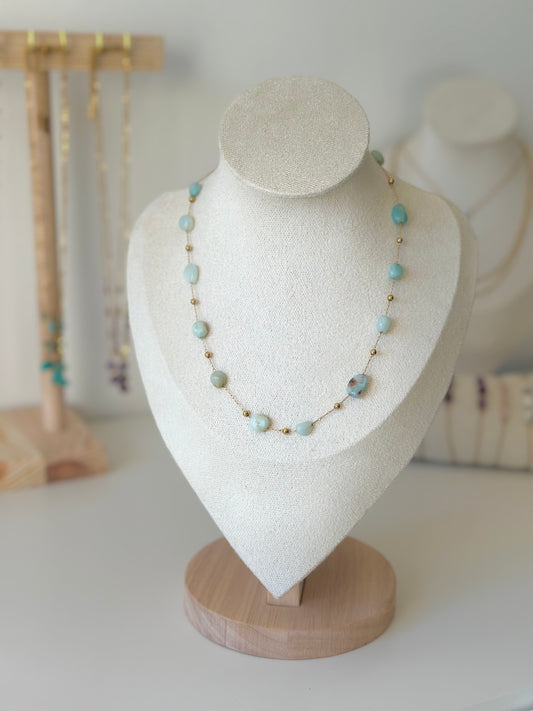 Collier aigue marine SOLÉA