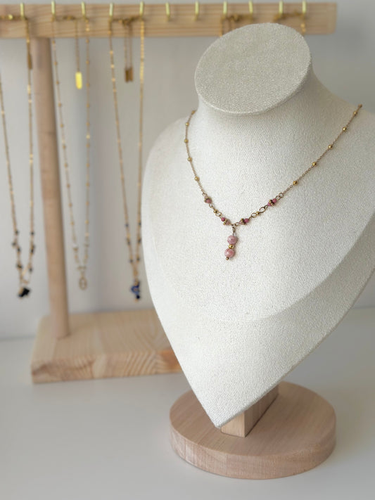 Collier RHODOCHRODITE