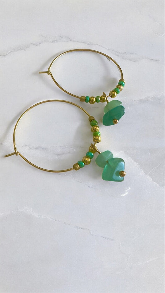Boucles d’oreilles AVENTURINE